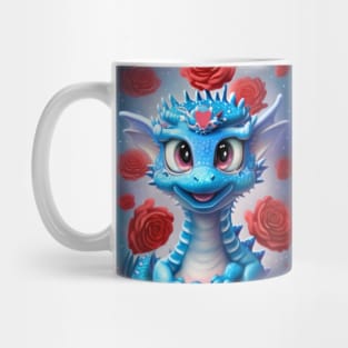 Cute Valentine Baby Dragon Mug